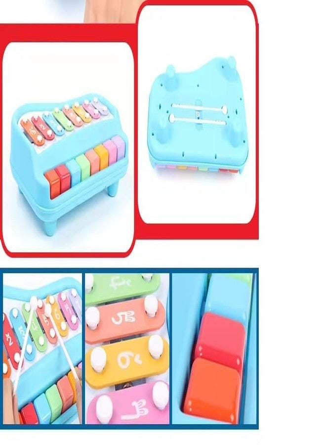 IXWQ 8 Tone Xylophone Learning Toys Kids Educational Playing 2 in 1 Colorful Plastic Piano with 6 Pieces of Scores and Sticks Musical Keyboard Preschool Instruments for Baby Girls Boys(Multicolored) - Image 2